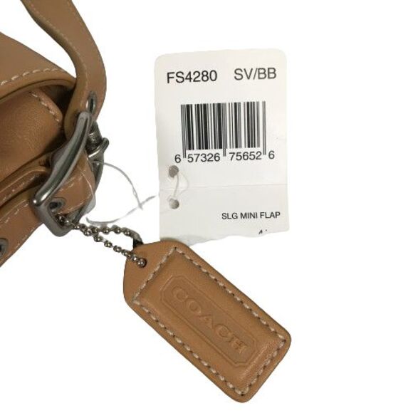 NWT Vintage Coach Legacy Mini Flap Small Crossbody Bag Camel Leather 4280 w/ Box - Picture 13 of 17